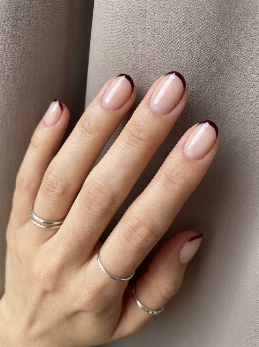 Vampire Micro French Nails als Vampire Nägel Inspiration 2026